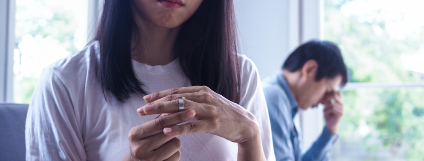 Woman wondering if her marriage is over.